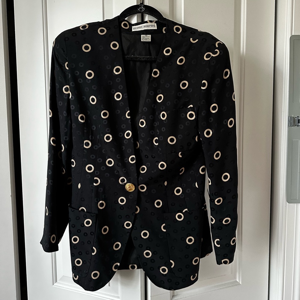 Vintage silk brocade blazer